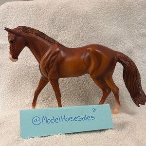 Elagant chestnut Breyer model horse Galloping flea